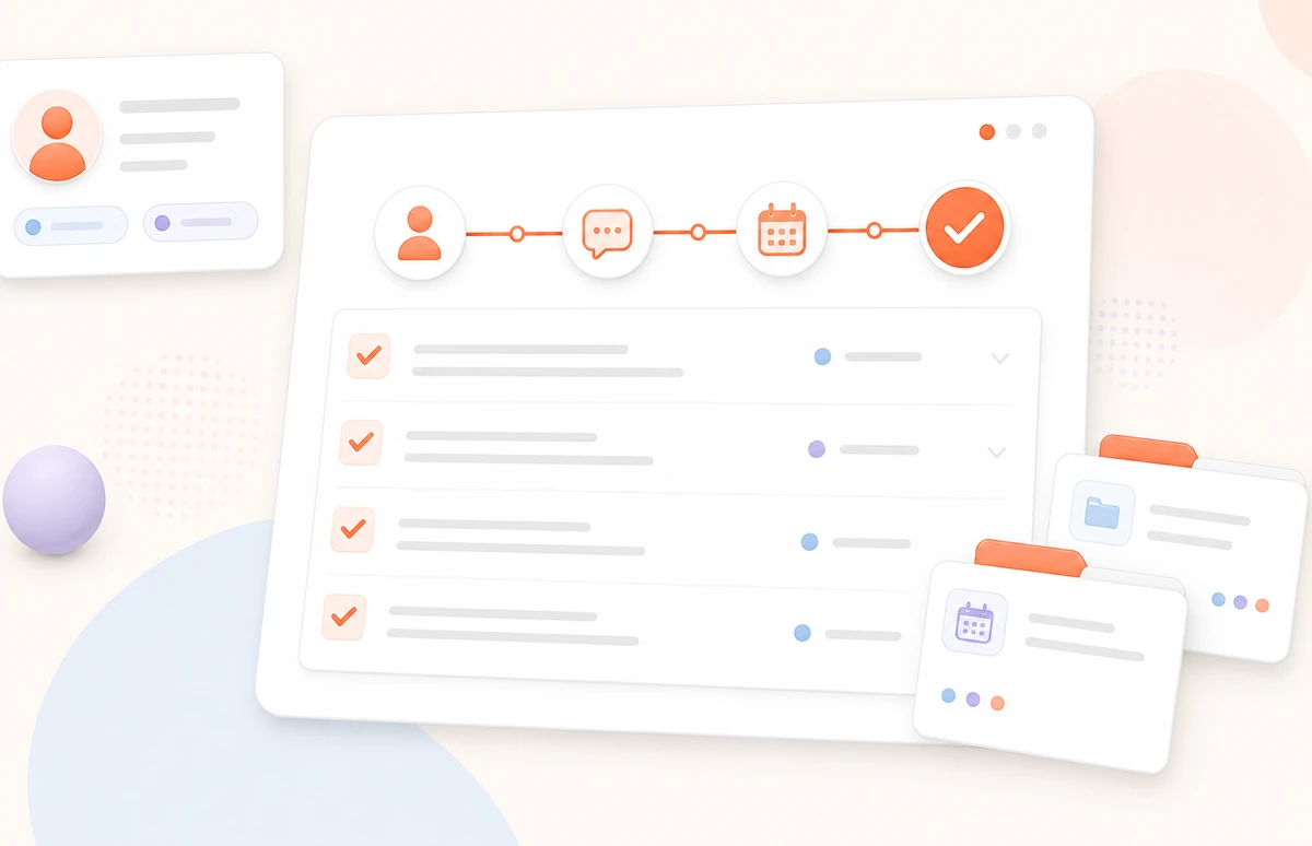Spacebrain AI CRM lead record with appointment-preparation details and next steps.