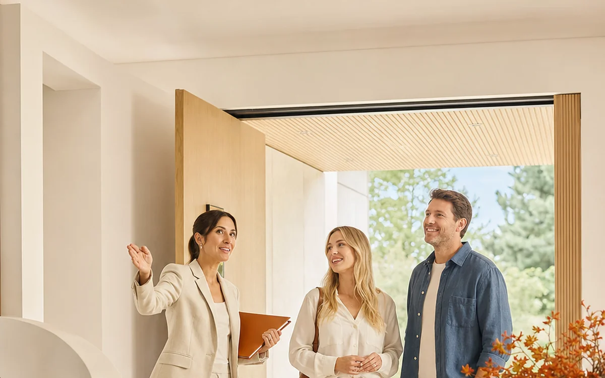 Spacebrain AI receptionist workflow for qualifying a real-estate inquiry.